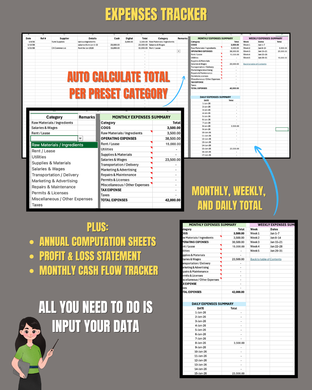 Small Business Finance Tracker (Excel)