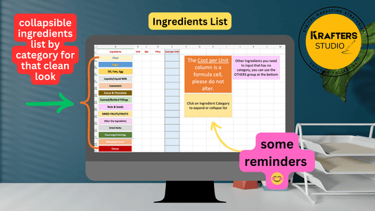Recipe Costing Calculator for Food Business Excel Edition