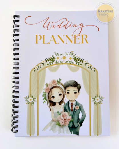 160-Page Wedding Planner - Comprehensive Free Laser Engraved Pen