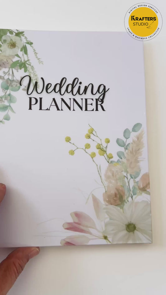160-Page Wedding Planner - Comprehensive Free Laser Engraved Pen
